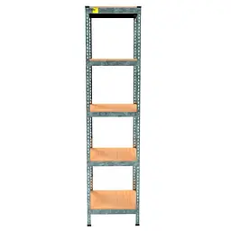 Металевий стелаж Emby Light Series (розмір 1800х450x300мм) 5 полиць ДСП до 100кг Оцинкований - мініатюра 2