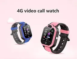 Смарт годинник телефон для дітей Lemfo H02 з GPS трекером, SIM-картою, 4G, відеодзвінками, Wi-Fi, камерою, кнопкою SOS та вологозахистом IP67 Рожевий - мініатюра 5