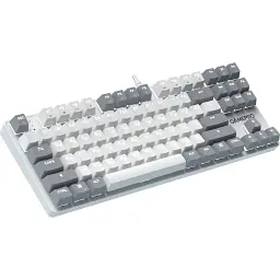 Клавіатура GamePro Genesis Metallic MK110W Red Switches White - мініатюра 3
