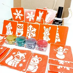 Набір для біо-тату "Зима - глітер" set-winter-glitter - мініатюра 3