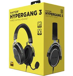 Ігрові навушники з мікрофоном HATOR ESH-05 HYPERGANG 3 Hi-Res Black - мініатюра 8