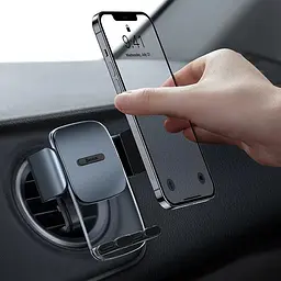 Автотримач BASEUS Easy Control Clamp Car Mount Holder (Applicable to Round Air Outlet) (SUYK000201) - мініатюра 5