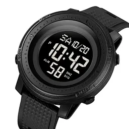 Чоловічий наручний годинник 2215BK Black Skmei acs0030142 - мініатюра 2