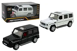 Іграшкова машинка позашляховик металева Mercedes-Benz G 350 d 1:32 Автопром світлозвукові ефекти 68436, 3 кольори, в коробці 18х9х8 см