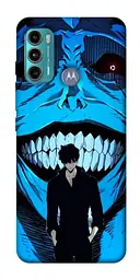 Чохол Demsky Solo leveling blue vibe для Motorola Moto G60