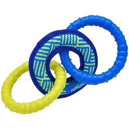 Coastal Rascals Fetch Toys Tri Tug 28 см Три кільця іграшка для собак