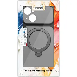 Чохол Ummi Full Camera with MagSafe HQ Ring для Apple iPhone 13 (6.1") Black - мініатюра 2