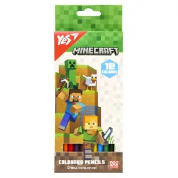 Олівці кольорові "Minecraft" YES 290760 12 кольорів Різнокольоровий