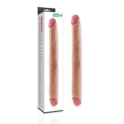 Двосторонній фалоімітатор тілесний King-Sized Realistic Slim Ultra Double Dildo 17 дюймів