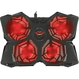 Підставка для ноутбуків Trust GXT 278 Yozu, до 17.3", RED LED, чорний 20817_TRUST - мініатюра 1