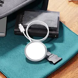 Зарядне бездротове HOCO magnetic wireless fast charger CW30 Pro до 15 ват біле - мініатюра 4
