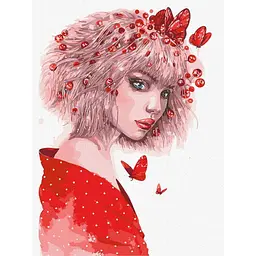 Картина за номерами "Поцілунок метеликів" lesya_nedzelska_art Ideyka KHO4955 30х40 см