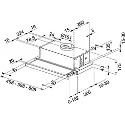 Витяжка кухонна Franke FTC 632L BK (315.0547.798) - мініатюра 2