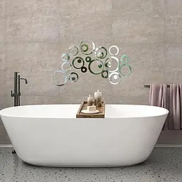 Дзеркальний декор Wall Sticker SW-00002523 акриловий самоклеючий 24 шт. срібло - мініатюра 6