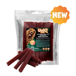 Ласощі для очищення зубів собак UniQ PETS DENTAL Зубні палички з ягнятиною та глюкозаміном 15 см, 500 г - мініатюра 4