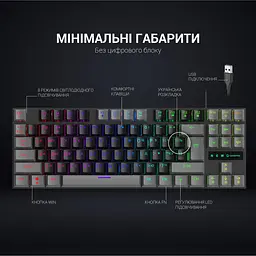 Клавіатура GamePro Red Switch механічна (MK100R) - мініатюра 13