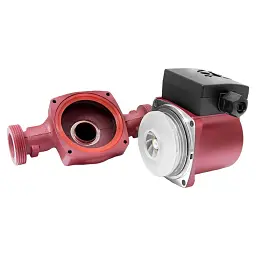 Насос циркуляційний 100Вт Hmax 6м Qmax 50л/хв Ø1½" 180мм бордо+гайки Ø1" WETRON LPS25-6/180B (774232) - мініатюра 7