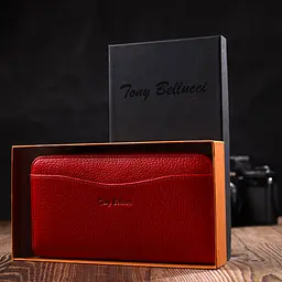 Шкіряний жіночий гаманець Tony Bellucci 19.3х10.5х2 см acs0026981 - мініатюра 8