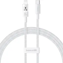 Дата кабель Baseus Gem Fast Charging Type-C to Lightning 20W (2m) (P10373001211-01) Moon White