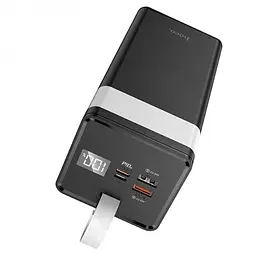 Чорний павербанк швидке заряджання батарея 50000mAh Power bank HOCO J86A PD22,5W+ - мініатюра 3