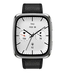 Смарт-годинник Amazfit Active 2S Premium (Active 2 Square) Чорний шкіряний ремінець (W2440GL3N) - мініатюра 5