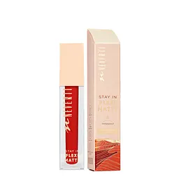 Помада для губ матова водостійка Neverti Matte Liquid Lipstick NP801, 011 Lost in Love Червона