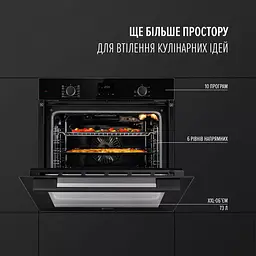 Духова шафа електрична Perfelli Perla 6D10I Nero - мініатюра 2