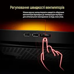 Охолоджуюча пiдставка для ноутбука ColorWay Cooling Game Pro H1, 10-17” (CW-CGPH1) - мініатюра 8