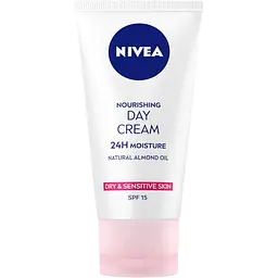Живильний денний крем Nivea SPF 15 Інтенсивне зволоження 24 години для сухої та чутливої шкіри 50 мл - мініатюра 2