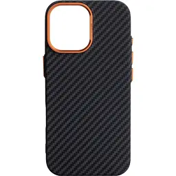 Чохол ArmorStandart LikeCarbon2 SE MagCase для Apple iPhone 17 Black Orange (ARM89160) [156297] - мініатюра 1