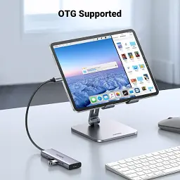 USB-хаб Ugreen USB-C to HDMI + 3 x USB 3.0 + PD Power Port Space Grey (UGR-15596) - мініатюра 4