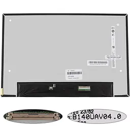 Матрица 14.0" B140UAV04.0 touch (1920*1200 30pin (eDP IPS) LED SLIM (без дополнительной панели) матовые разъем справа внизу)