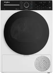 Whirlpool Сушильна машина тепловий насос, 8кг, A+++, 60см, дисплей, люк чорний, білий