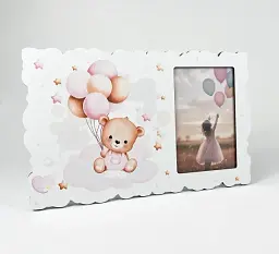 Фоторамка "Ведмедик з кульками"для дівчинки,10х15см