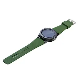 Силіконовий ремінець Primo для годинника Samsung Gear S3 Classic SM-R770/Frontier RM-760 Army Green - мініатюра 3