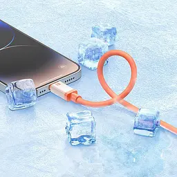 Кабель USB to Lightning для iPhone iPad Baseus Data Cable (1m, 2.4A, 480 Mbps). Orange (P10368803731-00) - мініатюра 10