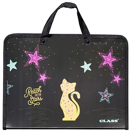 Папка-портфель 35х25.5х4.5 см на блискавці Star Cat 5635-24C 13070688 Class