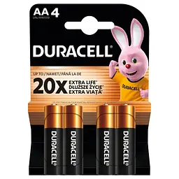 Батарейка Duracell AA лужні 4 шт. в упаковці (5000394052536 / 81551270) - мініатюра 2