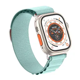 Ремінець для Apple Watch 49/46/45/44/42 (Series 1-3), блакитний, Alpine Loop Alpina Band, тканинний поліестеровий ремінець для смарт-годин, дихаючий, для активного відпочинку та спорту, ArmorStandart (ARM81049) - мініатюра 2