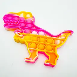 Сенсорна іграшка антистрес силіконова нескінченна пухирка попит UKC Pop It Fidget динозавр (вид 2)
