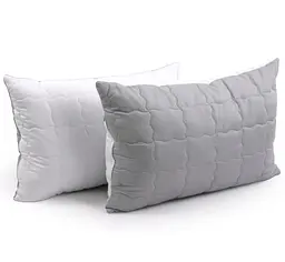 Подушка Руно 50х70 силіконова на блискавці Grey White (310.52_Grey White) - мініатюра 2
