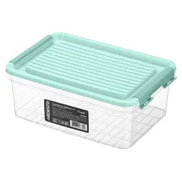 Харчовий контейнер Ardesto Fresh 2.8 л, пластик, прямокутний, блакитний (AR1306B)