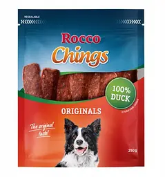 Ласощі Rocco Chings Originals для собак стейк з качки 250 г ЦІНА ЗА 1 КГ 4260358517773