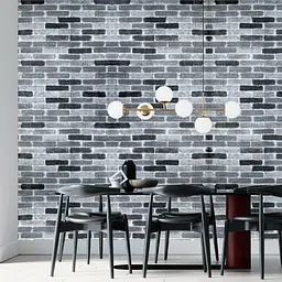 Самоклейка декоративна 3D панель 3D Loft під сіру катеринославську цеглу 700x770x3мм (342-3) - мініатюра 3