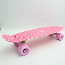 Пенні борд скейт 55х15см до 80кг ABEC 7 матові колеса скейтборд Penny Board Pastel Series рожевий - мініатюра 4