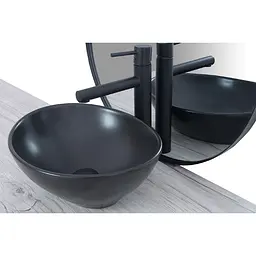 Умивальник Rea Sofia 34,5x40,9 black (REA-U0333) - мініатюра 4