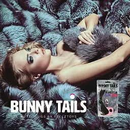 Анальна пробка FeelzToys Bunny Tails 7х2.5 см (рожевий) - мініатюра 6