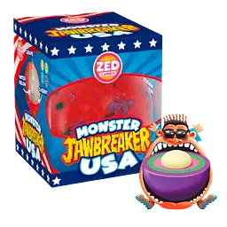 Льодяник з жуйкою всередині Zed Candy Monster USA Jawbreaker In A Box 310 г - мініатюра 2