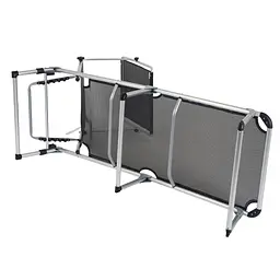 Ліжко розкладне Bo-Camp Sun Lounger With Sunscreen 5 Positions Black (1304460) - мініатюра 6