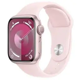 Смарт-годинник Apple Watch Series 9 GPS 41mm Pink Aluminum Case w. Light Pink Sport Band - M/L (MR943)